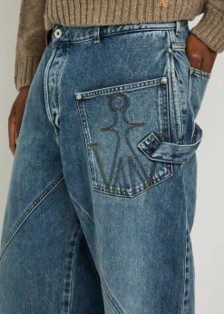 Twisted Workwear straight-leg jeans