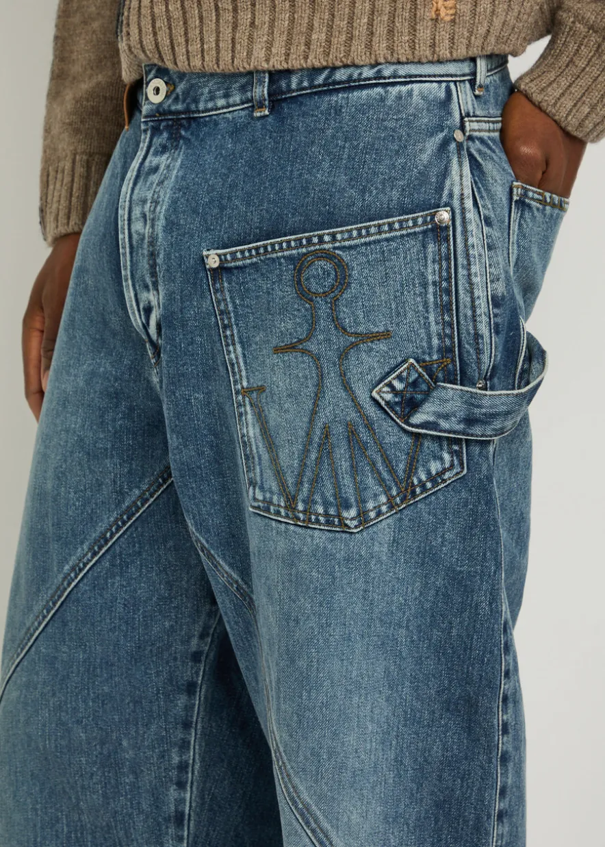 Twisted Workwear straight-leg jeans
