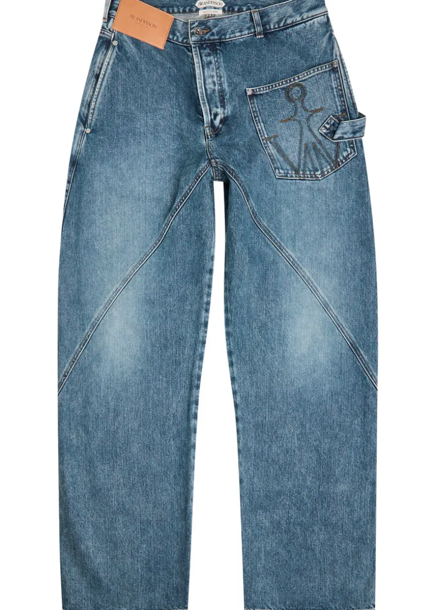 Twisted Workwear straight-leg jeans