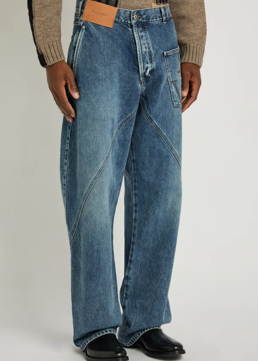Twisted Workwear straight-leg jeans