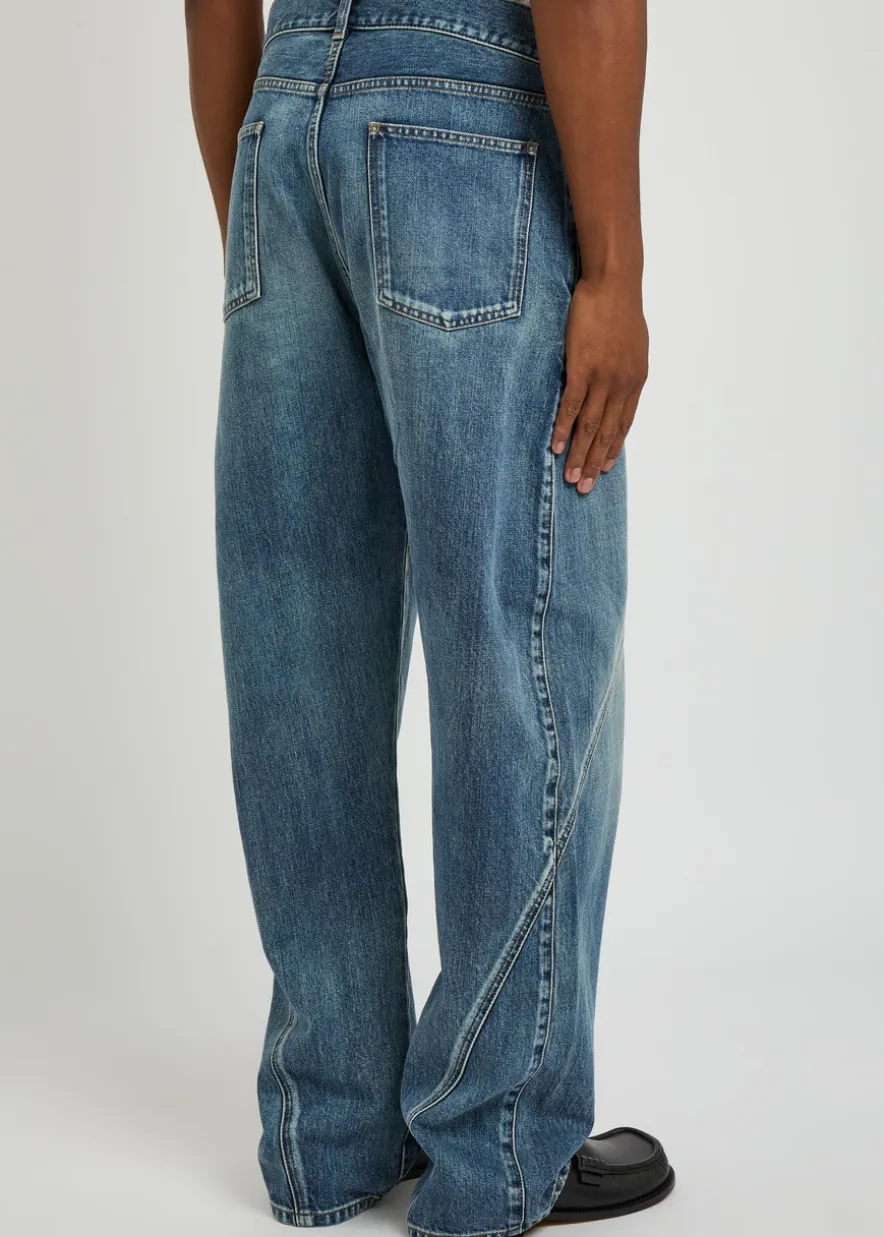 Twisted Workwear straight-leg jeans