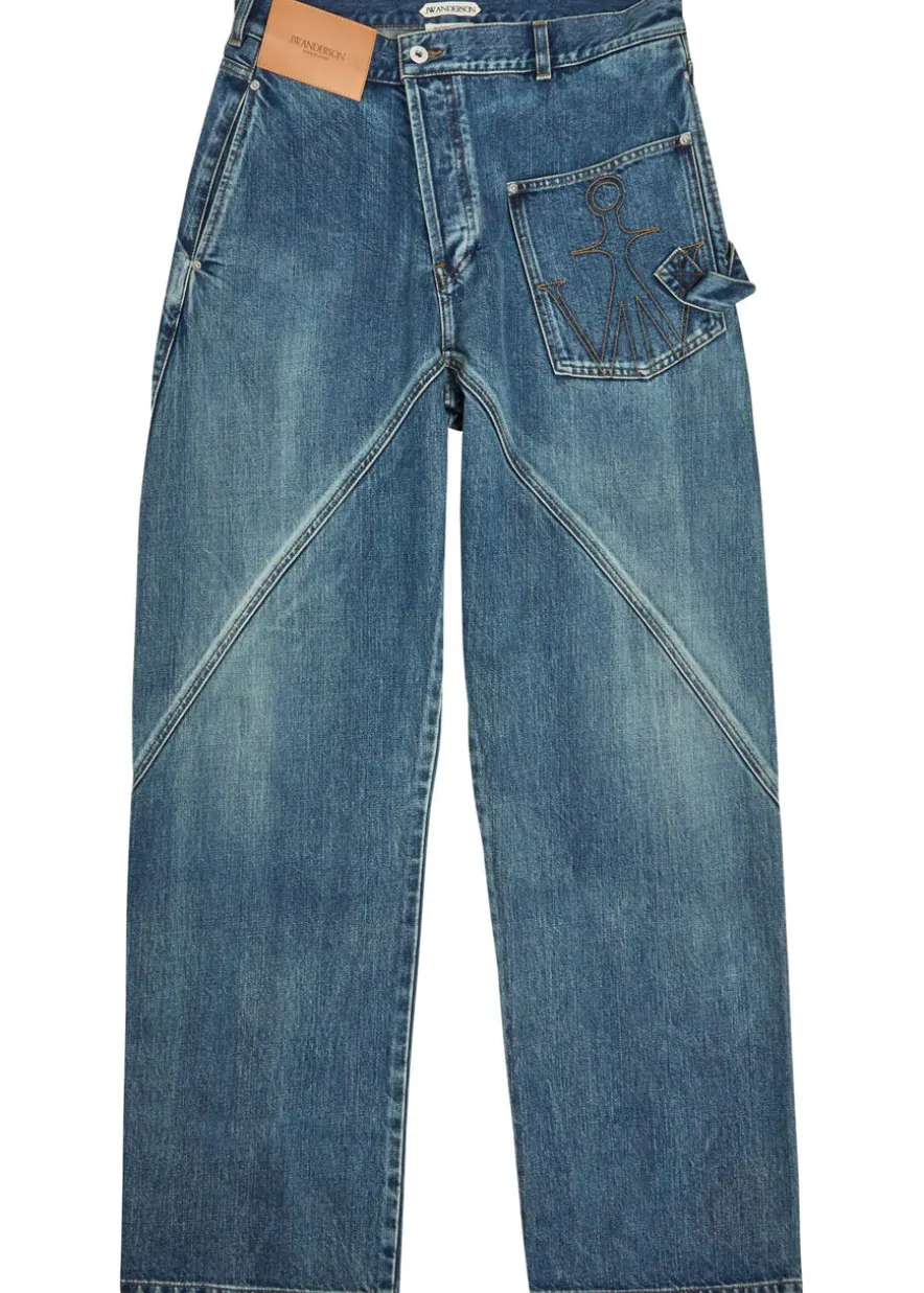 Twisted Workwear straight-leg jeans