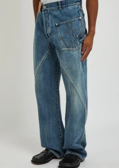 Twisted Workwear straight-leg jeans