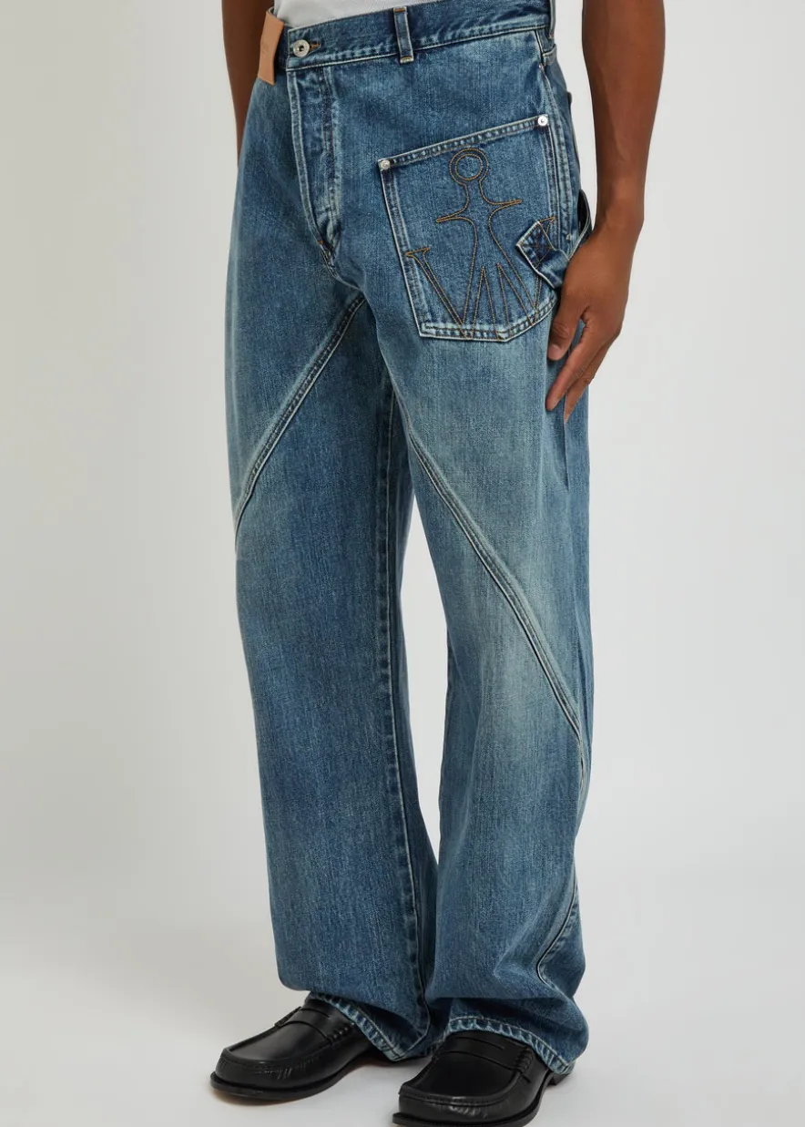 Twisted Workwear straight-leg jeans