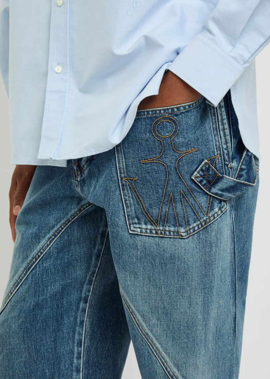 Twisted Workwear straight-leg jeans