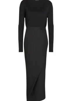 Twisted wrap-tie cotton dress