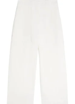 Twist straight-leg cotton trousers