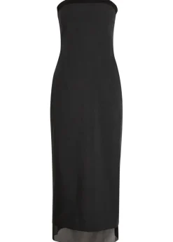 Tylyn strapless cotton-poplin midi dress