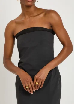 Tylyn strapless cotton-poplin midi dress
