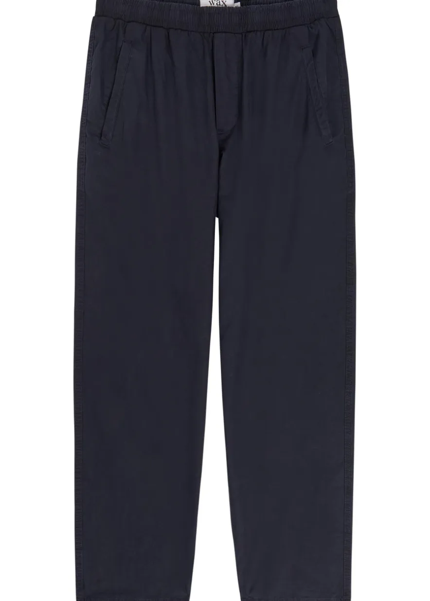 Tyne tapered-leg cotton-poplin trousers