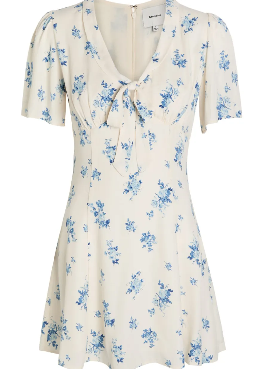 Tyra floral-print crepe mini dress