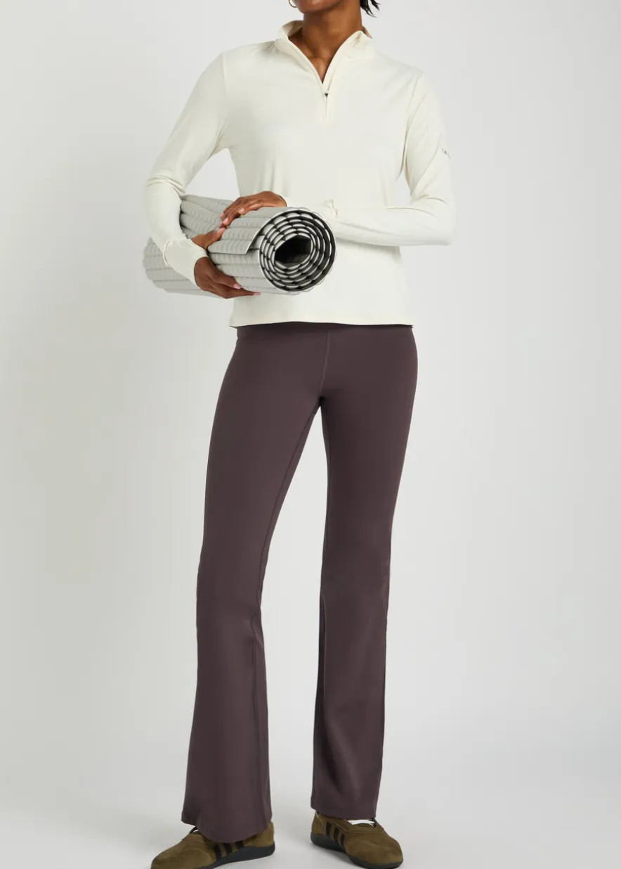 Ultralite half-zip stretch-jersey gym top