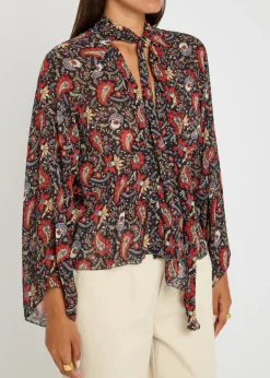 Uma floral chiffon blouse