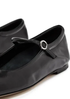 Uma leather ballet flats