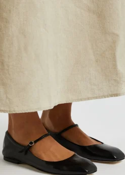 Uma leather ballet flats