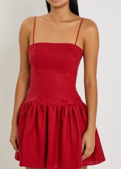Uma linen mini dress