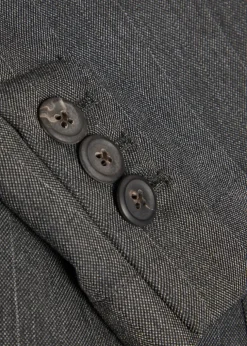 Unconstructed Ceremony pinstriped woven blazer