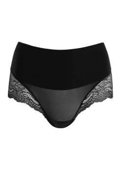Undie-Tectable lace-trimmed seamless briefs