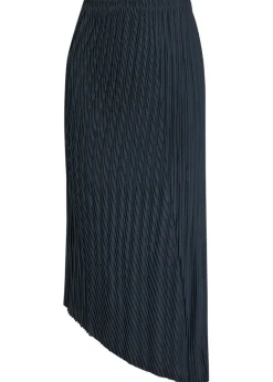Unfurling Pleats woven midi skirt
