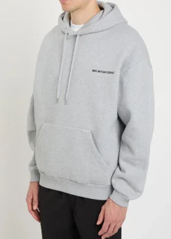 Uniform hooded cotton-blend sweatshirt