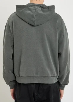Uniform hooded cotton-blend sweatshirt