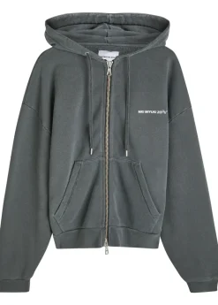 Uniform hooded cotton-blend sweatshirt
