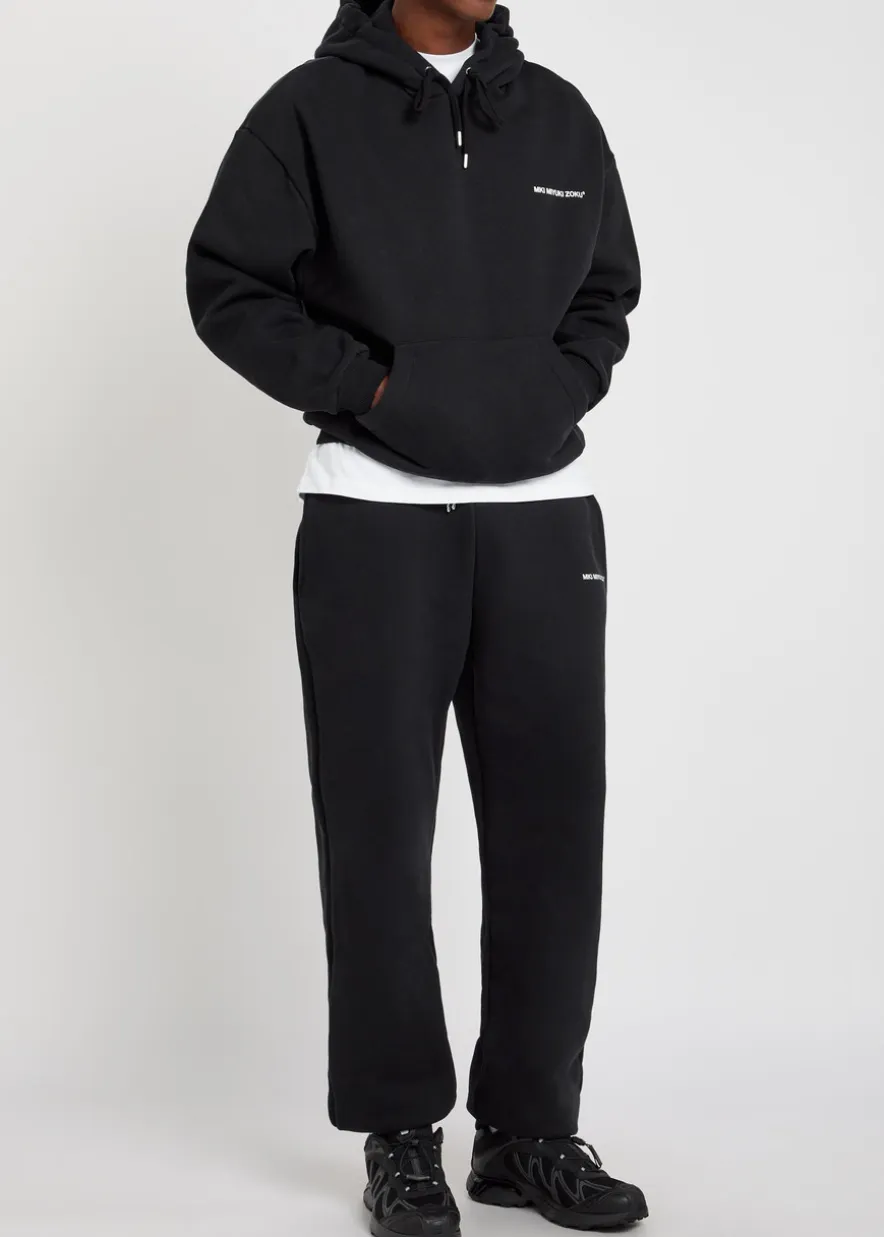 Uniform hooded cotton-blend sweatshirt