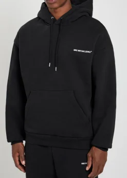 Uniform hooded cotton-blend sweatshirt