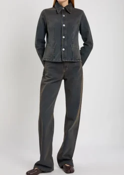 Union darted denim jacket