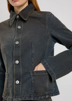 Union darted denim jacket
