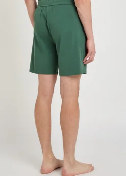 Unique logo stretch-cotton shorts