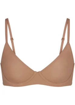 Unlined stretch-jersey demi bra