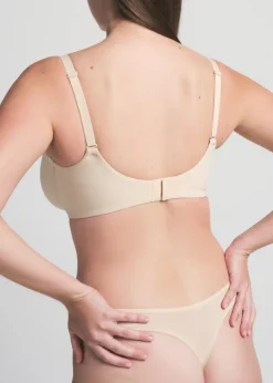 Unlined stretch-jersey demi bra