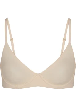 Unlined stretch-jersey demi bra