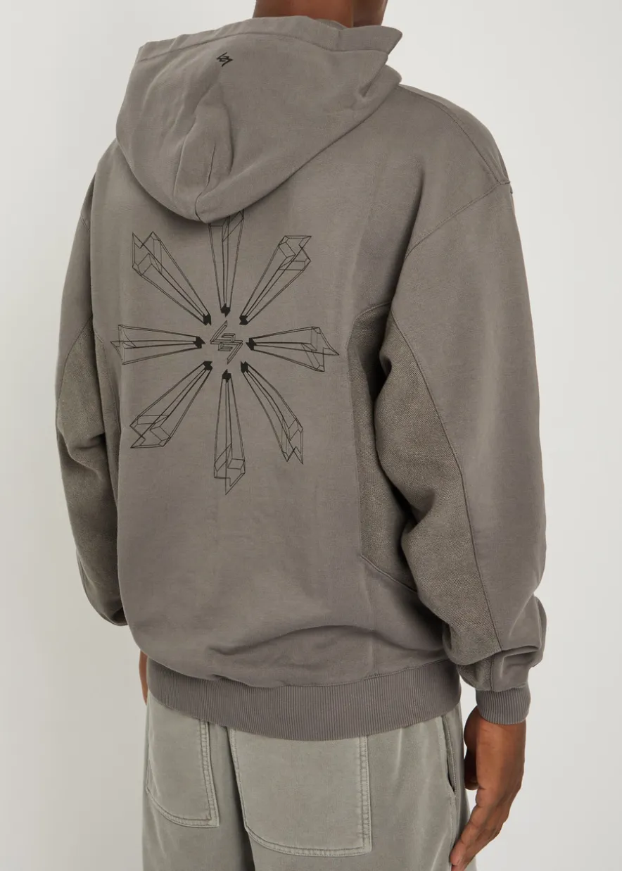 247 Uprising hooded cotton sweatshirt