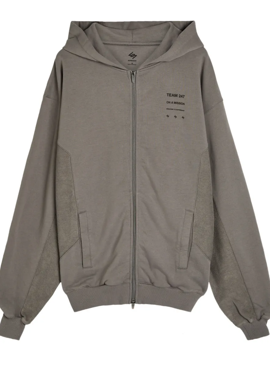 247 Uprising hooded cotton sweatshirt