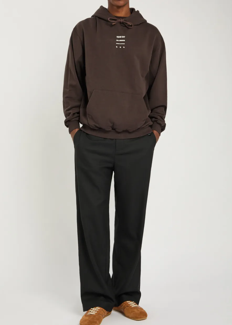 247 Uprising hooded cotton sweatshirt