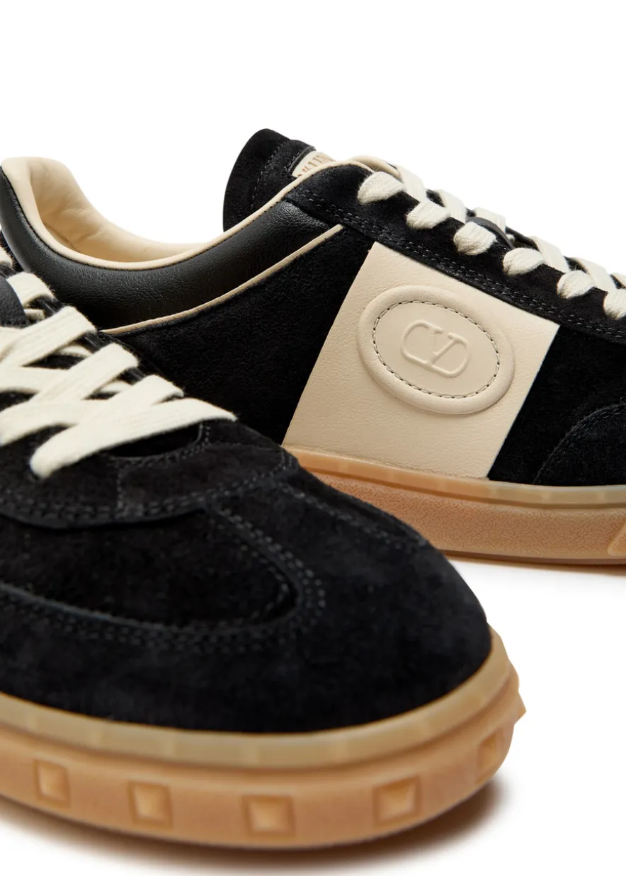 Upvillage panelled suede sneakers