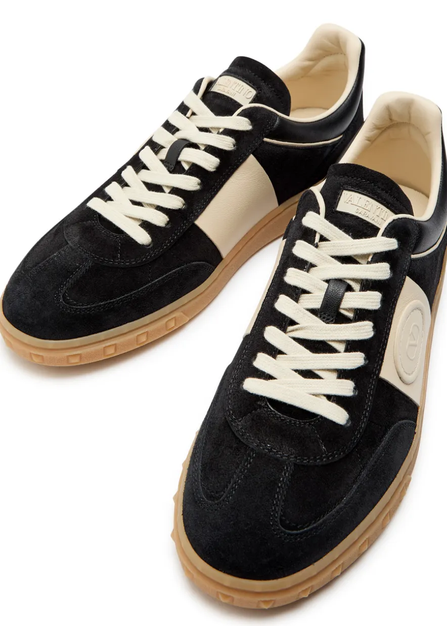 Upvillage panelled suede sneakers