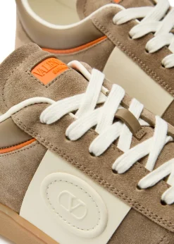 Upvillage panelled suede sneakers