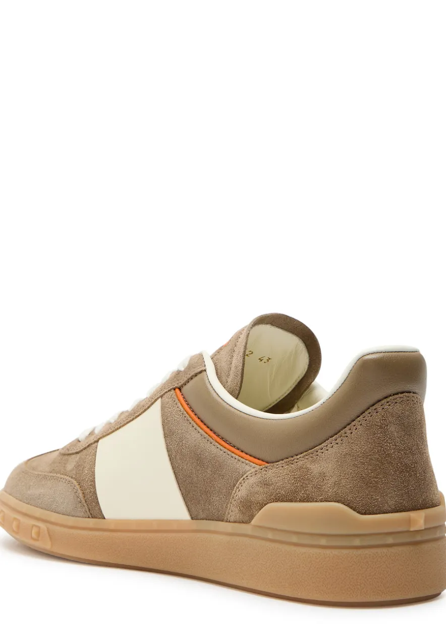 Upvillage panelled suede sneakers