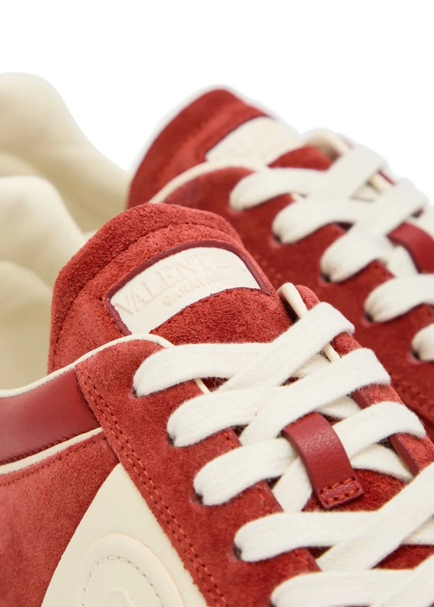 Upvillage panelled suede sneakers