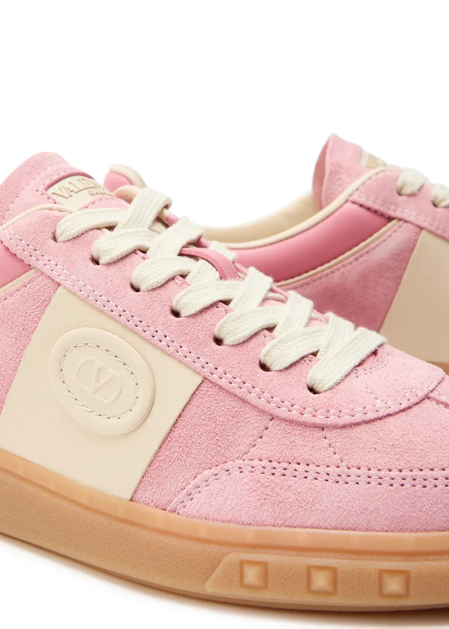 Upvillage panelled suede sneakers