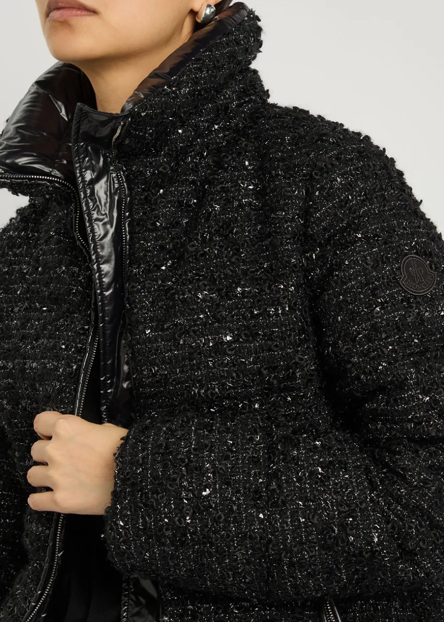 Urbel padded metallic-tweed jacket