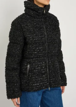 Urbel padded metallic-tweed jacket