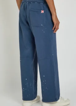 USA appliquéd cotton sweatpants