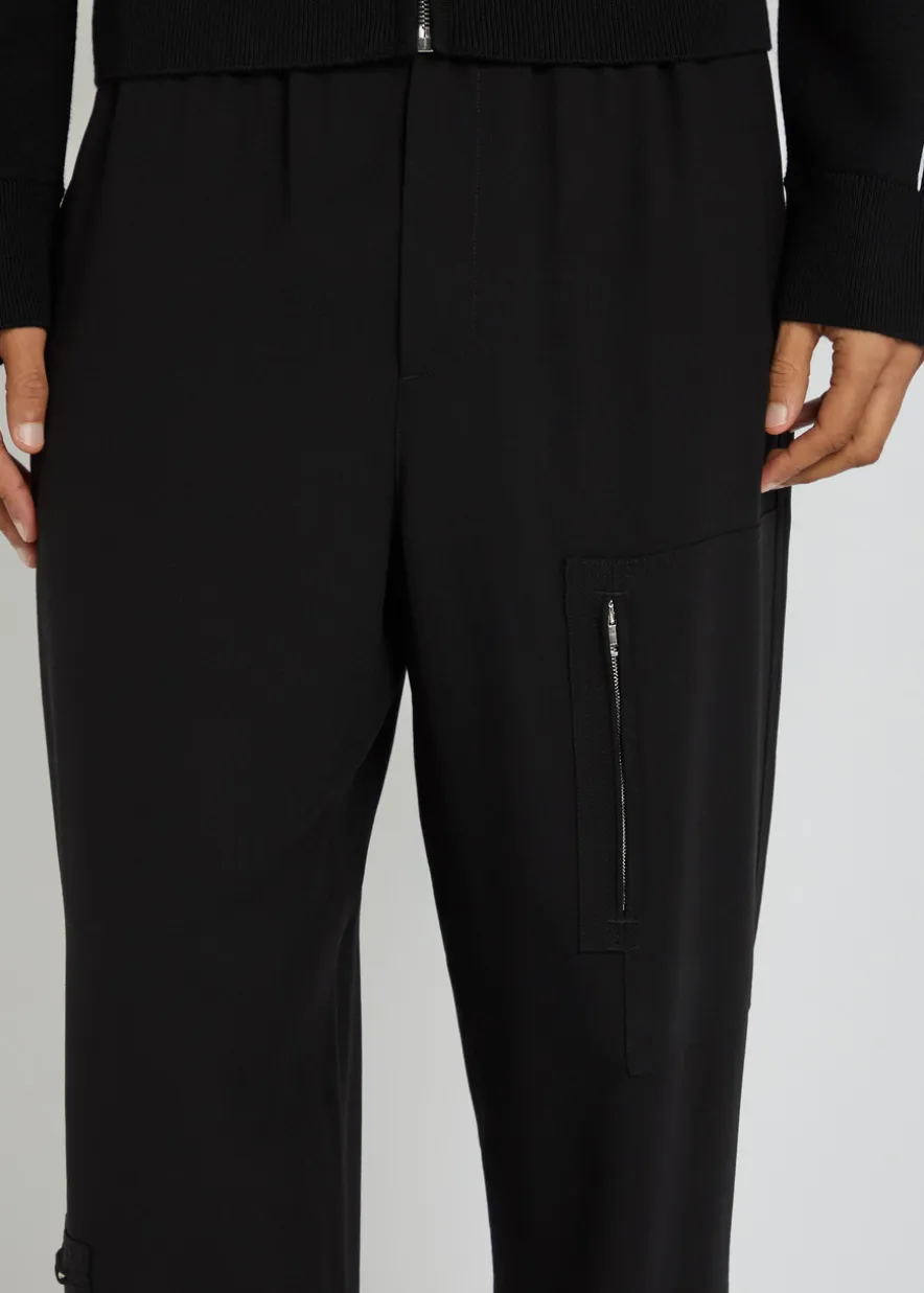 Utility wool trousers