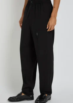 Utility wool trousers