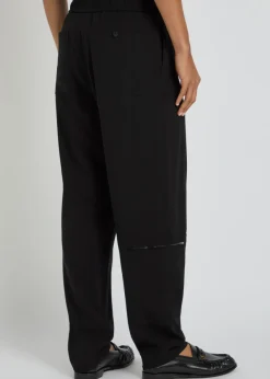 Utility wool trousers