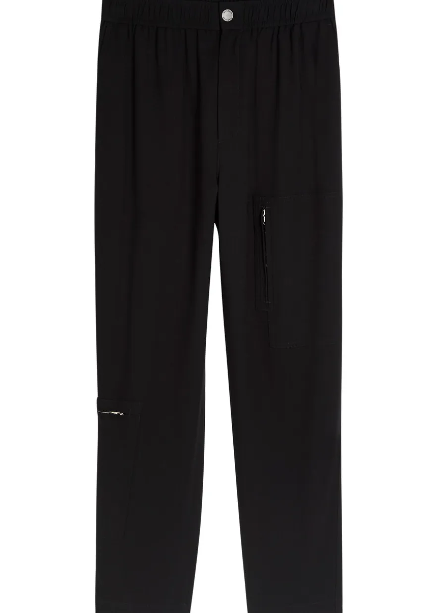 Utility wool trousers